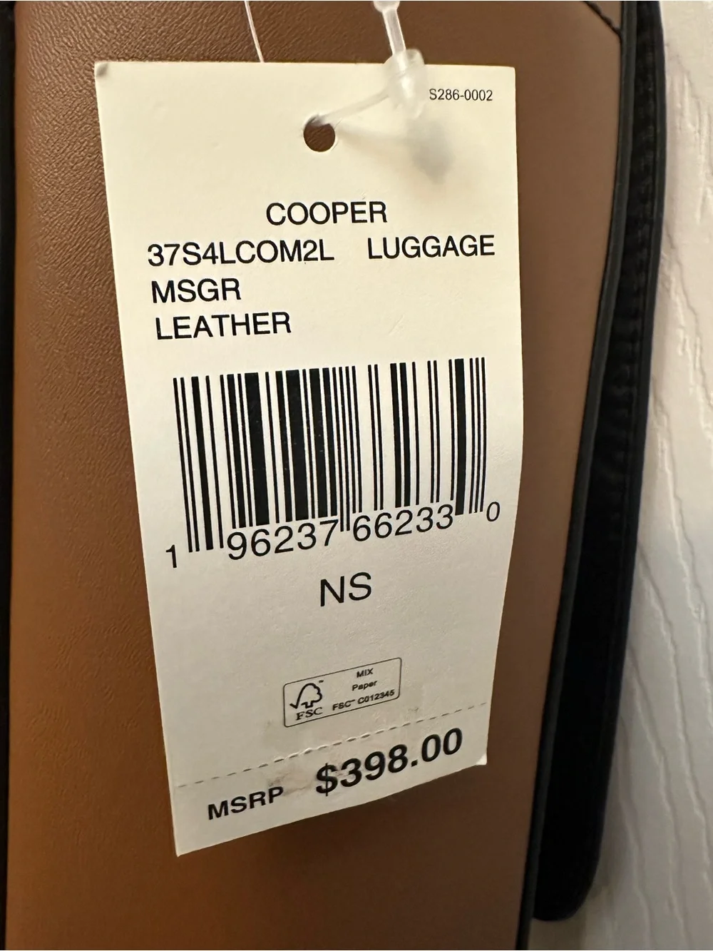Michael Kors Brown Pebbled Leather Messenger Bag with Black Strap